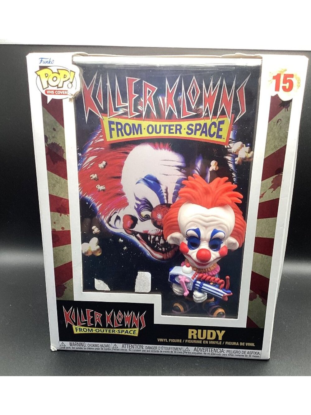 Funko VHS Killer Klowns From Outer Space Rudy #15 Walmart Exclusive Vinyl Figure